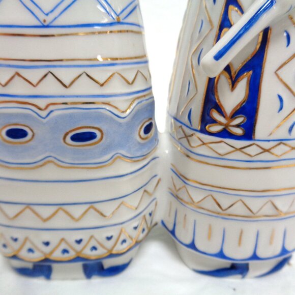 Hollóháza Porzellan Hungary Porcelain Hunting Couple Figure Hollohaza - Picture 6 of 8